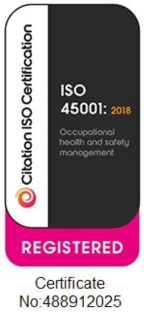 ISO 45001 certified — occupational health and safety management